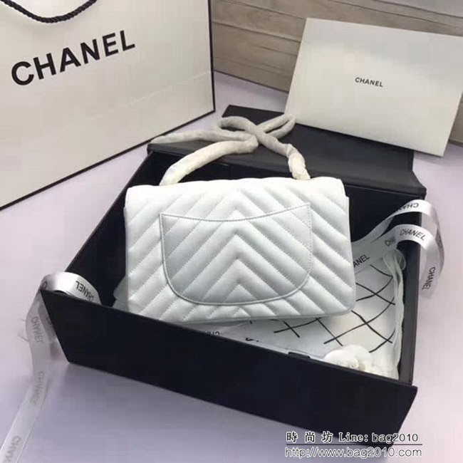 香奈兒CHANEL 升級版V線1116進口球紋皮單肩斜挎鏈條包 DSC1829